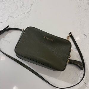 Green Michael Kors crossbody bag